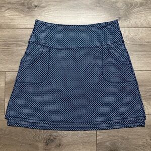 Peter Millar 18” Blue Print Golf Skirt Skort Size Medium